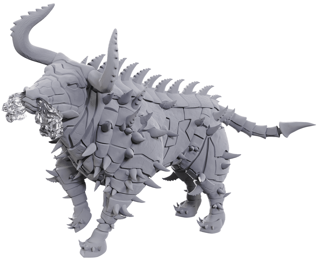 Critical Role Unpainted Miniatures: Miskath Gorgon Wave 25 - A Muse N Games